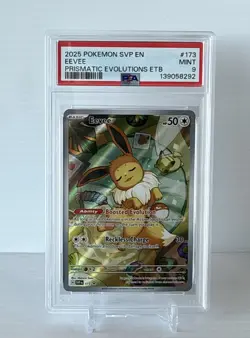 2025 Pokemon SV Black Star Promo Eevee Prismatic Evolutions #173 PSA 9 Mint - Image 1