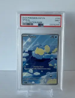 2024 Pokemon SSP Spheal Illustration Rare #199 PSA 9 MINT - Image 1