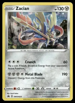 Zacian - SWSH033 SWSH: Sword & Shield Promo Cards Pokemon TCG - Image 1