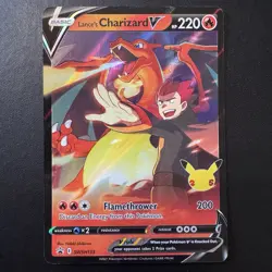 Pokemon TCG -Lance's Charizard V SWSH133 Celebrations - Black Star Promo - NM - Image 3