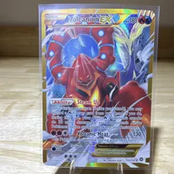 Pokemon Volcanion EX Secret Rare Full Art Holo XY Steam Siege 115/114 - Image 1
