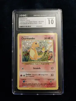 Pokemon 2023 Charmander 001/034 Classic Holo Card CGC Gem Mint 10 - Image 2