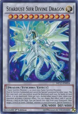 YUGIOH Stardust Sifr Divine Dragon - MP17-EN054 - Ultra Rare 1st Edition NM - Image 1
