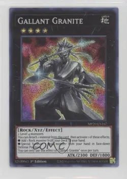 Gallant Granite Prismatic SE 1st Ed. YuGiOh Tin of Lost Memories #MP20-EN167 - Image 1