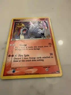 Pokemon TCG Entei 1/17 Pop Series 2 Holo Rare Card - Image 2