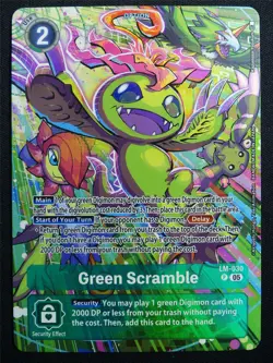 Green Scramble LM-030 Promo Foil - Digimon Card #307 - Image 1