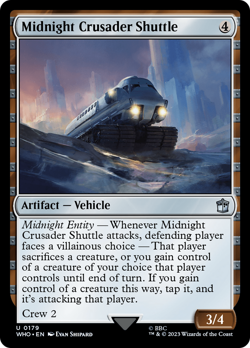Midnight Crusader Shuttle #179 | Near Mint | Doctor Who Magic MTG - Image 1