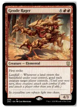 MTG Geode Rager - Commander: Zendikar Rising Heavily Played English - Image 1