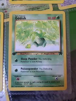 Pokemon TCG Oddish Team Rocket 63 Regular 1st Edition Common - Image 2