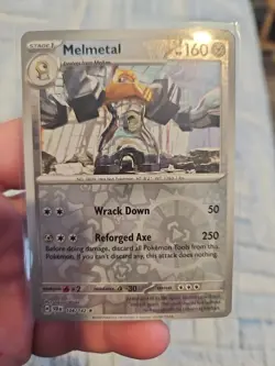 Melmetal 104/142 Sv07: Stellar Crown Reverse Holo + Holo Pokemon TCG - Image 3