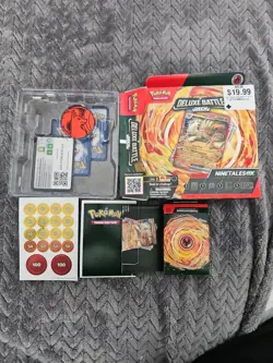 2024 Pokemon TCG Deluxe Battle Deck Ninetales ex Box NEW Open Box Unused! - Image 1
