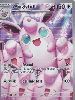 WIGGLYTUFF ILLUSTRATION RARE FULL ART 105/094 POKEMON PHANTASMAL FLAMES - Image 1