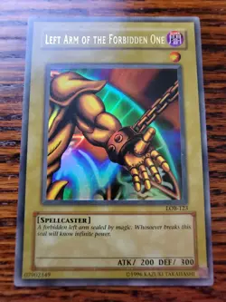 MP! Left Arm of the Forbidden One LOB-123 Yu-Gi-Oh 2002 Unlimited - Image 1
