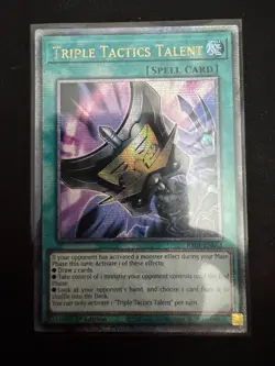 Yugioh Triple Tactics Talent Quarter Century Secret Rare 1st Ed RA01-EN063 (NM) - Image 1
