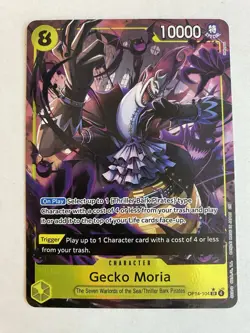 Gecko Moria SR Alt Art OP14-104 The Azure Sea’s Seven English One Piece NEW! - Image 1