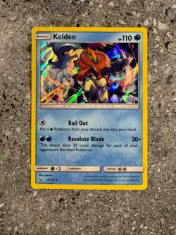 Pokemon TCG Cards Keldeo 26/73 Shining Legends Holo Rare NM-M - Image 1