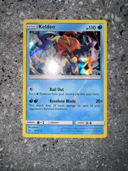Pokemon TCG Cards Keldeo 26/73 Shining Legends Holo Rare NM-M - Image 3