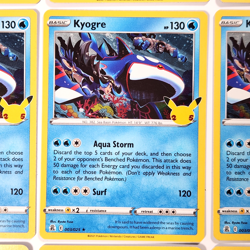 Kyogre 003/025 Pokemon TCG Celebrations 25th Anniversary Holo Lot of 23 NM Cards - Image 4