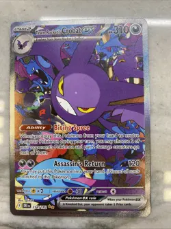 Pokemon Cards Team Rocket's Crobat ex 234/182 Destined Rivals NM - Image 1