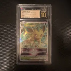 Pokemon Leafeon VSTAR Holo CGC 10 VSTAR Universe 012/172 Japanese Card - Image 1