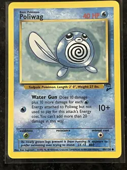 Pokemon Trading Card Game TCG Base Set 2 Poliwag & Poliwhirl 57/130 - 88/130 - Image 2