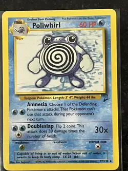 Pokemon Trading Card Game TCG Base Set 2 Poliwag & Poliwhirl 57/130 - 88/130 - Image 4