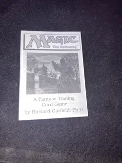 Magic The Gathering MTG Beta / Unlimited Edition Rule Book 1993 FREE SHIP - Image 1