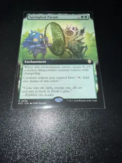 Springleaf Parade (Extended Art) Commander: Lorwyn Eclipsed Regular - Image 1