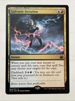 MTG Galvanic Iteration Midnight Hunt Rare Instant NM - Image 1
