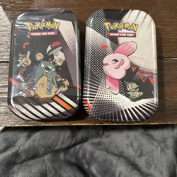 (2) Pokemon Black Bolt and White Flare Mini Tin NEW SEALED. - Image 1