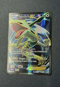 2015 Pokemon Rayquaza EX Full Art Ultra Rare 104/108 XY Roaring Skies NM - Image 2