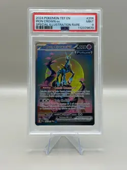 Iron Crown EX PSA 9 #206/162 POKEMON TemporalForces (Illustration Rare) ENGLISH - Image 1