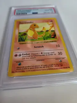 PSA 10 Shadowless Base Set Charmander (46/102) 1999 Pokemon GEM MINT - Image 3
