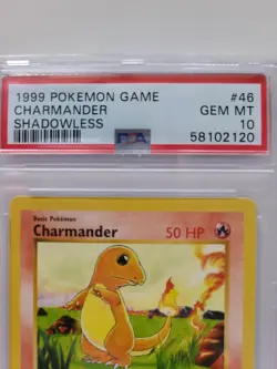 PSA 10 Shadowless Base Set Charmander (46/102) 1999 Pokemon GEM MINT - Image 4