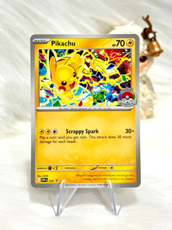 Pikachu - SVP225 World Championship 2025 Stamped Promo Pokemon Card NM/M - Image 1