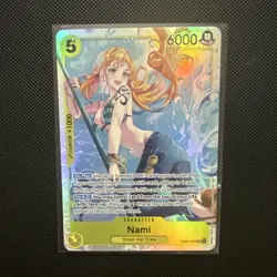 Bandai One Piece Card Game Nami Foil Extra Booster Heroines EB03-053 6000 Power - Image 1