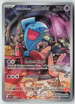 Team Rocket's Wobbuffet 203 - SV: Scarlet & Violet Promo Cards Holo - PTCG - Image 1