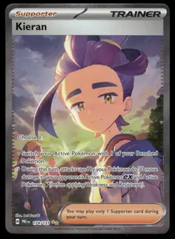 Pokemon Cards Kieran 174/131 Prismatic Evolutions Special Illustration Rare NM - Image 1