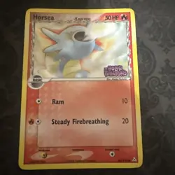 Horsea δ 66/110 EX Holon Phantoms Reverse Holo Stamped Pokemon Card - Image 1