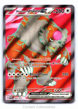 Bloodmoon Ursaluna EX 202/167 - Twilight Masquerade - Pokemon Card - Near Mint - Image 1