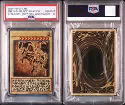 PSA10 Yu-Gi-Oh God Cards Slifer Obelisk Ra Stainless Steel Set 3 Sequential - Image 4