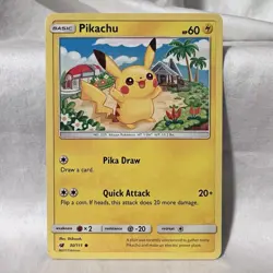 Pokemon TCG Pikachu 30/111 Crimson Invasion Non Holo - Image 1