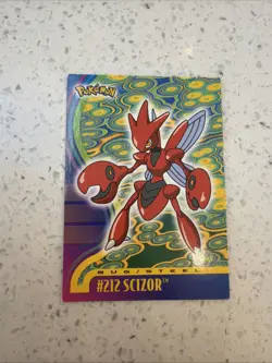 Pokemon Card Vintage 2001 Rare Topps Johto League Champions Scizor #212 - LP - Image 1