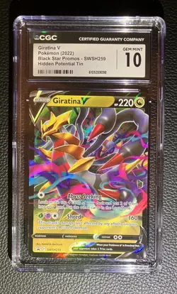 Pokemon CGC 10 Giratina V SWSH259 Black Star Promo Hidden Potential Tin Gem Mint - Image 1