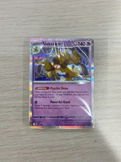 Pokemon Mega Evolution Alakazam 003 Prerelease Stamped Sealed! - Image 1