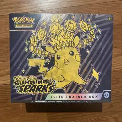 Pokemon TCG: Surging Sparks New Factory Sealed Elite Trainer Box - Image 1