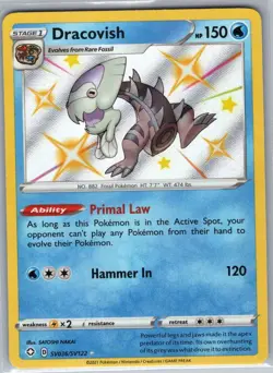 Dracovish SV036/SV122 Shining Fates: Shiny Vault - Pokemon Card - NM - Image 1