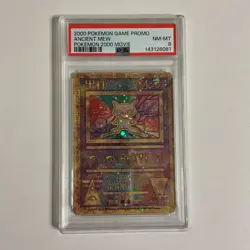 2000 POKEMON GAME MOVIE POKEMON 2000 MOVIE ANCIENT MEW PSA 8 - Image 1
