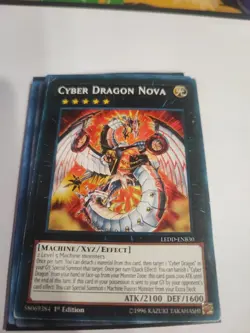 Yugioh Cyber Dragon Nova LEDD-ENB30 Common 1st Ed LP - Image 1
