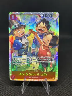 Ace & Sabo & Luffy OP13-007 SR | Carrying on His Will | One Piece TCG Englsih 02 - Image 1